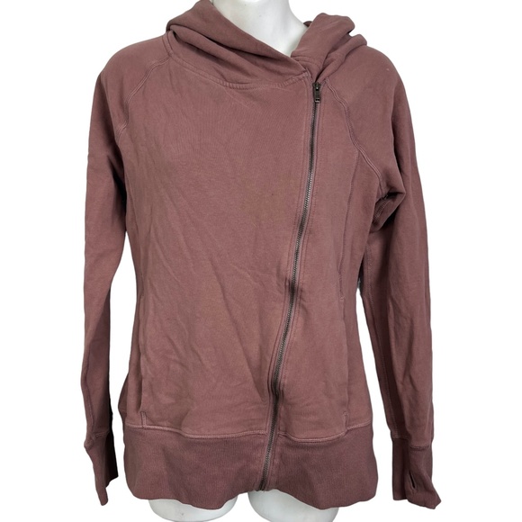 Nike Jackets & Blazers - NIKE Mauve Pink Hoodie Hooded Sweatshirt Full Zip Jacket Athletic Athleisure  L